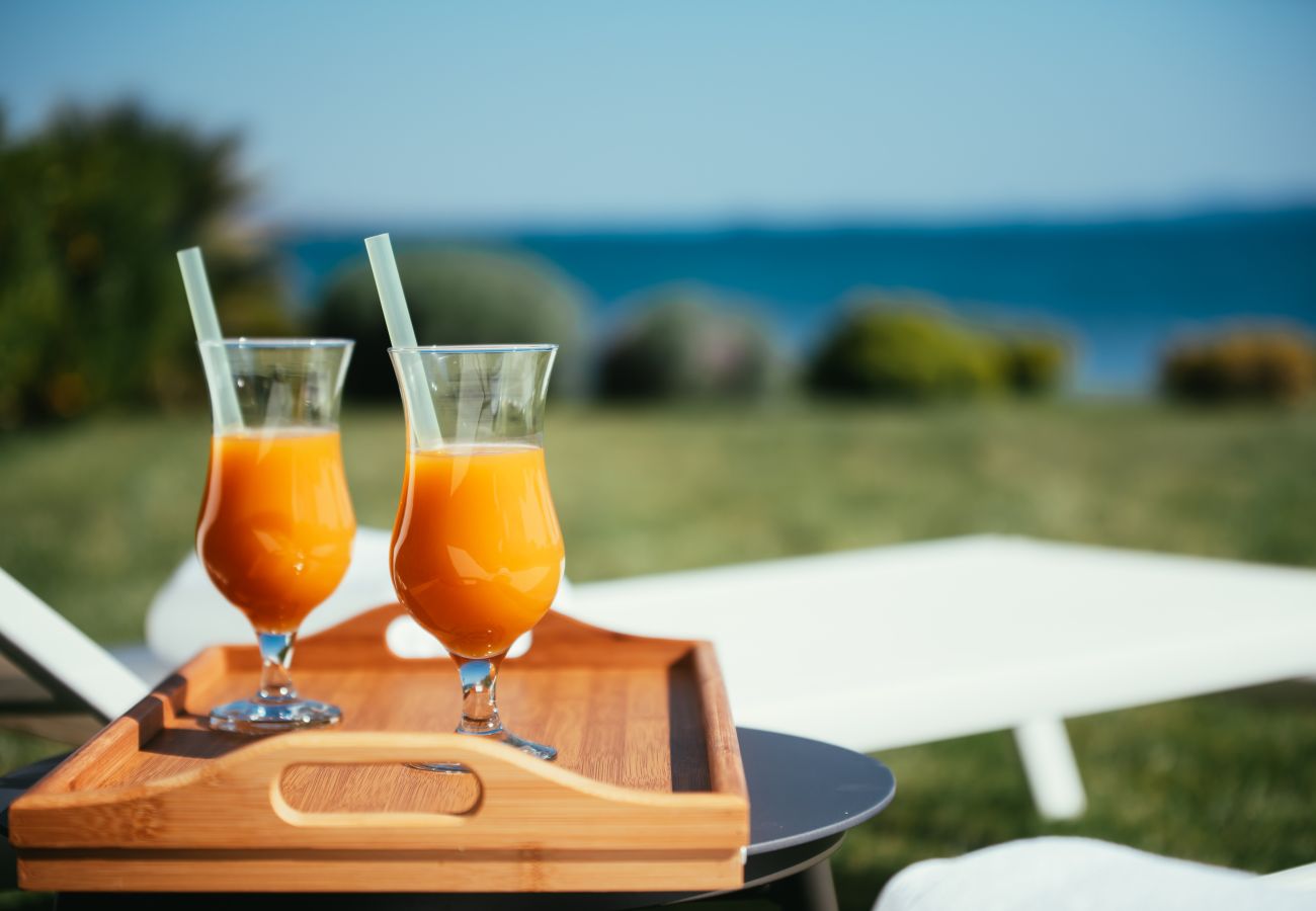 Ferienwohnung in Sukošan - Beachfront Luxe Designer Apartment